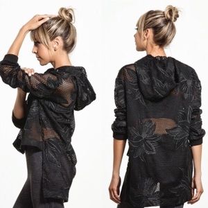 ⭐️ HOST PICK Free People Floral Mesh Bomber Hoodie